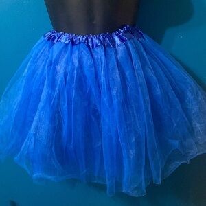Blue 3 Layered Tutu skirt